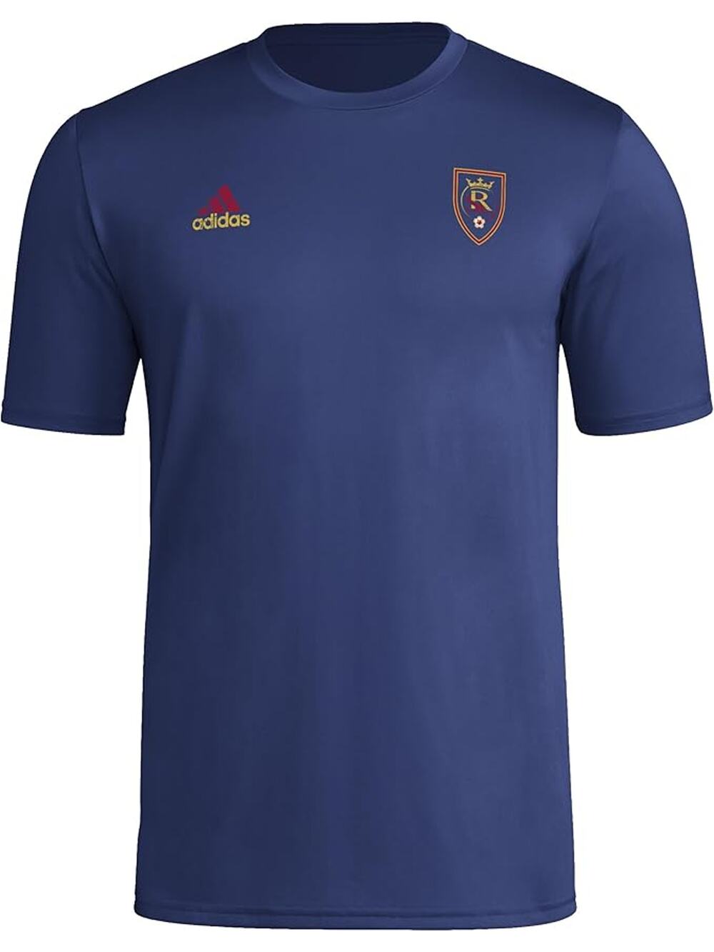 Adidas Mens Medium Navy Blue Pre-Game Real Salt Lake Short Sleeve T-Shirt G29-15